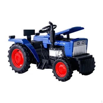 Игрушечная модель трактора в масштабе 1/32, набор сельскохозяйственных машин, фермер и прицеп для фермы красный