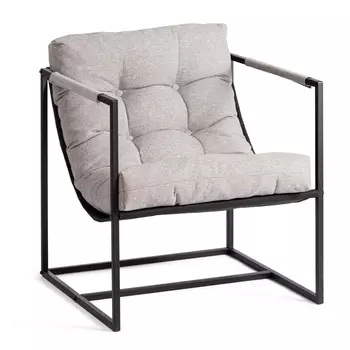 Кресло TC Charli/Чарли рогожка, серо-бежевый, 3M 16/2, 70х70х84 см