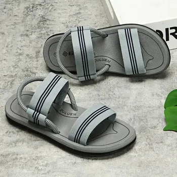Fashion Summer Men s Sandals Dual-purpose Outdoor Casual Women s Slippers Wearing Anti Slip Beach Shoes Outside Male sandal Women shoe 36 fit 35 коричневый