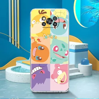 Милый прозрачный чехол Pokemon EEvee для Xiaomi Mi Poco X3 NFC F3 11T Pro 11 Lite 5G NE 12 M3 Note 10 10T 9T силиконовый чехол для телефона Funda Mi 9T