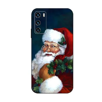 Чехол для телефона Санта-Клауса для Huawei Mate 8 9 S 10 30 20 40 20X 5G 40E Plus Pro Nova 7i 7 Pro SE Pro задняя крышка HUAWEI Mate8