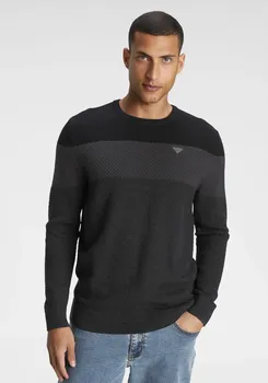 Вязаный свитер Bruno Banani, в модном образе, цвет Schwarz Melier