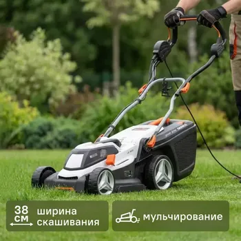 Газонокосилка электрическая Daewoo LE 1800 1800 Вт 38 см