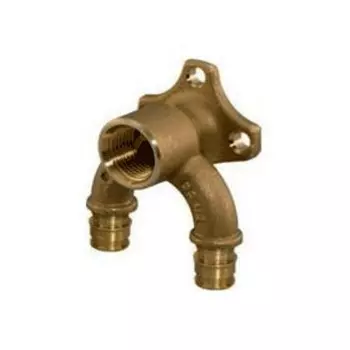 Водорозетка U-профиль проходная для PE-X латунь Smart Aqua Q&amp;E Дн 16х1/2" ВР Uponor 1059820