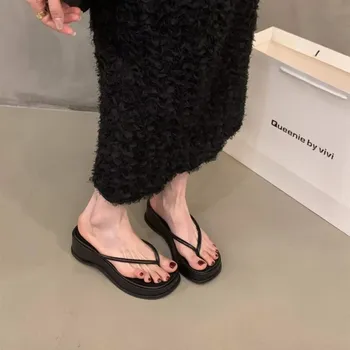 Sexy Wedge Sandals Women Metal Chain Summer Gladiator Platform Clip Toe Ankle Strap Sandal Ladies Shoes Female Fashion Sandalias 35 серебряный