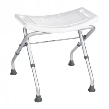табурет для ванной RIDDER 50x31x51см складной белый
