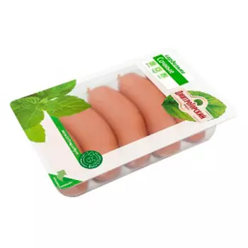 Сардельки сочные н/о 580г газ.среда кат.в колбасное изделие мясной продукт Дмитрогорский продукт