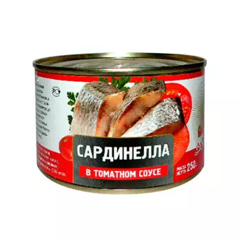 Сардинелла за родину 250 г в т/с ж/б