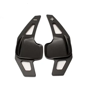 Подрулевой переключатель для BMW 1 2 3 4 5 6 7 X1 X2 X4 X5 X6 i8 F10 F30 F18, 2 шт., алюминиевый автомобильный руль серебряный