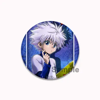 32/44/58 мм круглые броши-булавки на лацкан Hunter X Hunter HD принт брошь японский значок аниме Hot Blooded ювелирные изделия для фанатов коллекции подарок 32mm