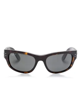 Ray-Ban солнцезащитные очки Mega Bolarama, коричневый