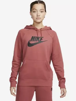 Толстовка женская Nike W NSW ESSNTL HOODIE PO HBR, Розовый