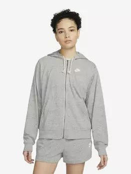 Толстовка женская Nike W NSW GYM VNTG EASY FZ HOODIE, Серый