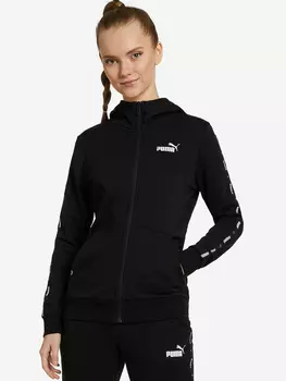 Толстовка женская PUMA Power Tape Full-Zip, Черный, размер 42-44