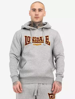 Толстовка с капюшоном LONSDALE HOODED CLASSIC, Серый