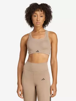 Топ бра спортивный adidas, Коричневый
