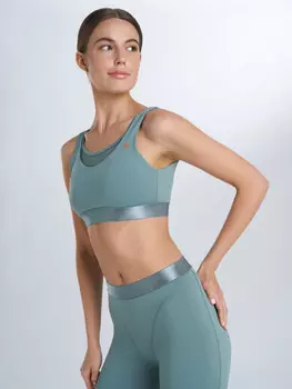 Топ бра спортивный Sensana, Зеленый