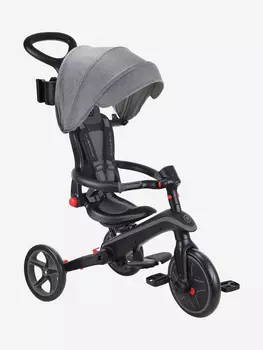 Трехколесный велосипед-беговел Globber EXPLORER TRIKE FOLDABLE (4в1), Черный