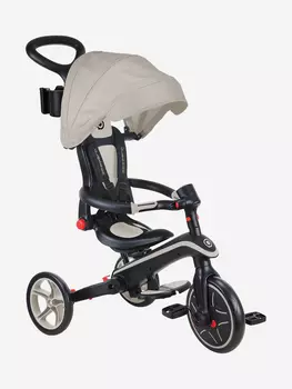 Трехколесный велосипед-беговел Globber EXPLORER TRIKE FOLDABLE (4в1), Бежевый