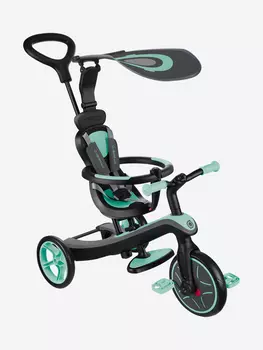 Трехколесный велосипед-беговел Globber TRIKE EXPLORER (4в1), Зеленый