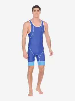 Трико для борьбы мужское ASICS WRESTLING SINGLET, Синий