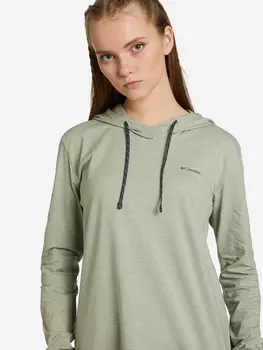 Толстовка женская Columbia Sun Trek Hooded Pullover, Зеленый, размер 42