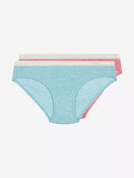Трусы женские Columbia Cotton Stretch Logo Elastic, 2 штуки, Красный