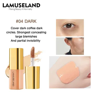 LAMUSELAND Mini Cute Concealer Liquid, 4 цвета, консилер, скрывает недостатки, легко носить с собой