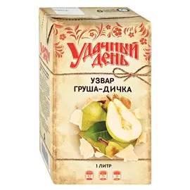 Узвар Удачный день Груша-дичка 1 л
