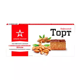 Вафельный торт Армия России шоколадно-ореховый 220 г