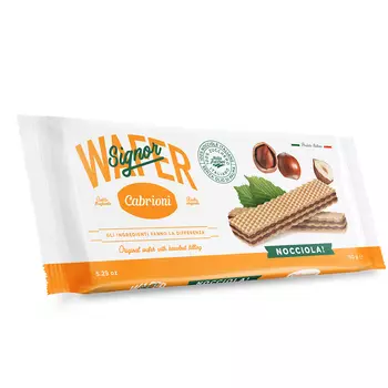 Вафли Cabrioni Signor Wafer фундук 150 г