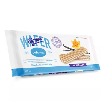 Вафли Cabrioni Signor Wafer ваниль 150 г
