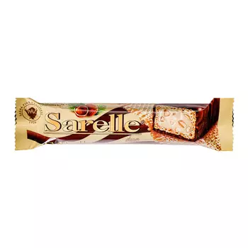 Вафли Sarelle с орехом и орехово-шоколадным кремом, 33 г