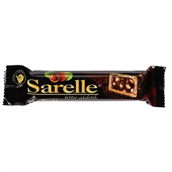 Вафли Sarelle с орехом и шоколадынм кремом в темном шоколаде, 33 г