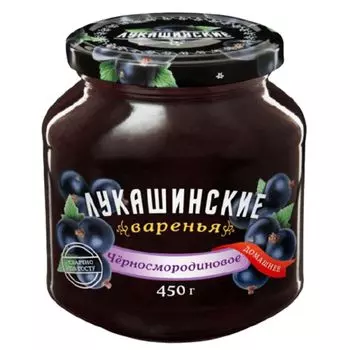 Варенье Лукашинские брусничное с корицей, 450 г