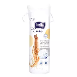 Ватные диски Bella Cotton Care с экстрактом Женьшеня 70 шт