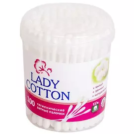 Ватные палочки Lady Cotton в банке 100 шт