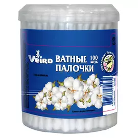 Ватные палочки Linia Veiro в банке 100 шт