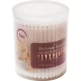 Ватные палочки на деревянной основе Pure 150 шт