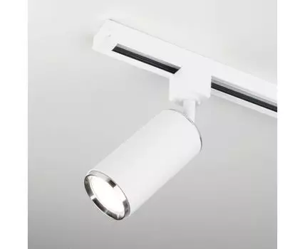 Трековый светильник для однофазного шинопровода Svit GU10 белый/хром MRL 1013