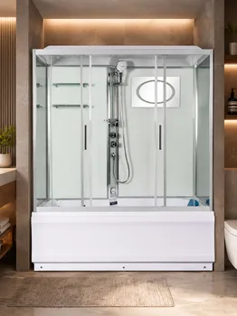 Душевой бокс WeltWasser WW500 Emmer 150х85 10000004659 профиль хром, стекло прозрачное