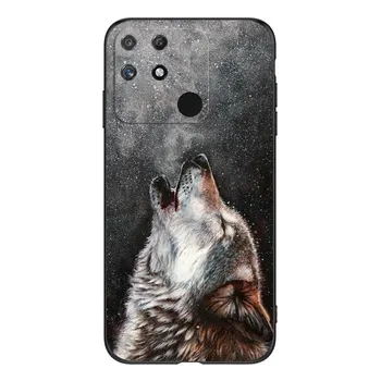 Чехол для Realme Narzo 50A 6,5 дюйма для OPPO Realme Narzo50A 50 A, чехол RMX3430, чехол для телефона, черный чехол из ТПУ, лев, волк, тигр, дракон Realme Narzo 50A