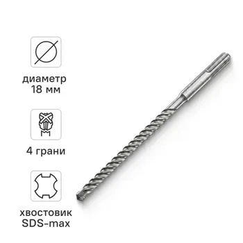 Бур по бетону SDS-max Rage 18x340 мм