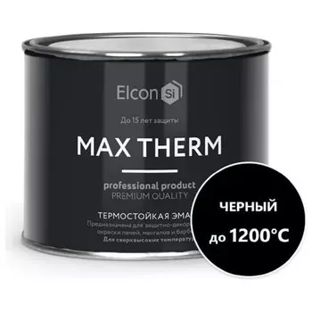 эмаль термостойкая ELCON для печей 400г чёрная, арт.00-00004052