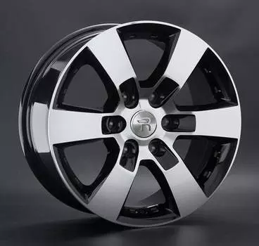 Диск колесный Replay TY83 7,5xR17 6x139,7 ET25 ЦО106,1 черный глянцевый с полированной лицевой частью 021102-040264007