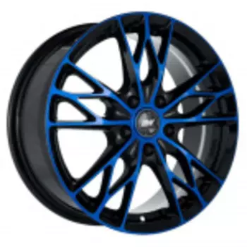 Диск колесный RW H-487 7xR16 5x114.3 ЕТ35 ЦО67.1 черный с синими спицами 86001768899