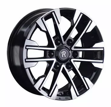 Диск колесный Replay TY310 7.5xR17 6x139.7 ET25 ЦО106.1 чёрный глянцевый с полированной лицевой частью 081554-160120007