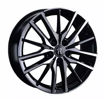Диск колесный Replay VV318 7xR18 5x112 ET43 ЦО57.1 чёрный глянцевый с полированной лицевой частью 081372-160029006