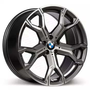Диск колесный Replica FR 9099861 10.5xR20 5x112 ЕТ40 ЦО66.6 серый глянцевый с полированной лицевой частью 20/63/26/850