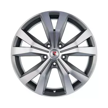 Диск колесный RepliKey 852U 9.5xR20 5x130 ЕТ50 ЦО71.6 серый глянцевый с полированной лицевой частью 86576036014